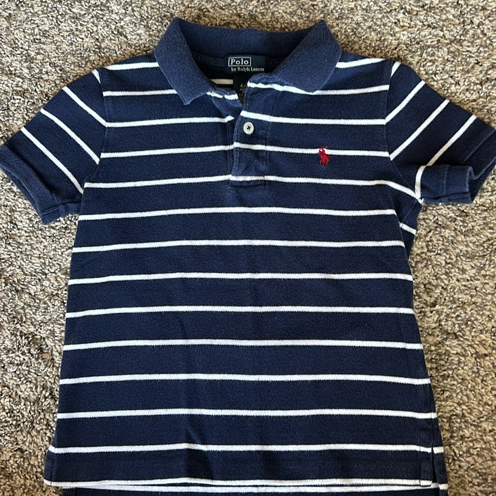 Polo by Ralph Lauren striped pique polo shirt